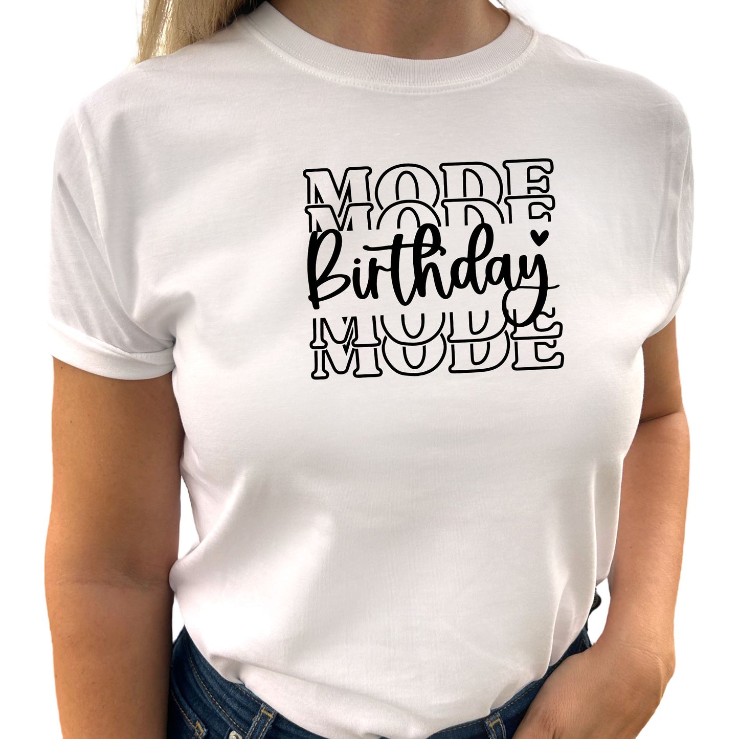 Birthday Mode Födelsedags T-shirt