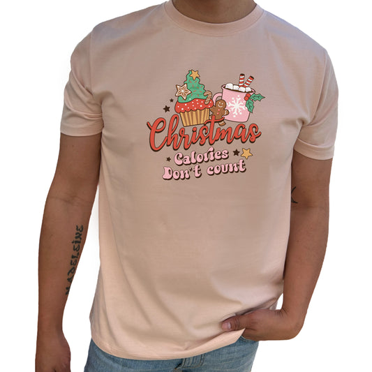 Christmas Calories Don't Count Jul T-shirt