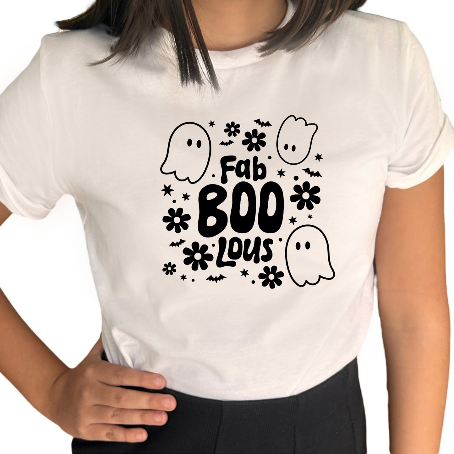 Fab BOO Lous Halloween T-shirt Barn