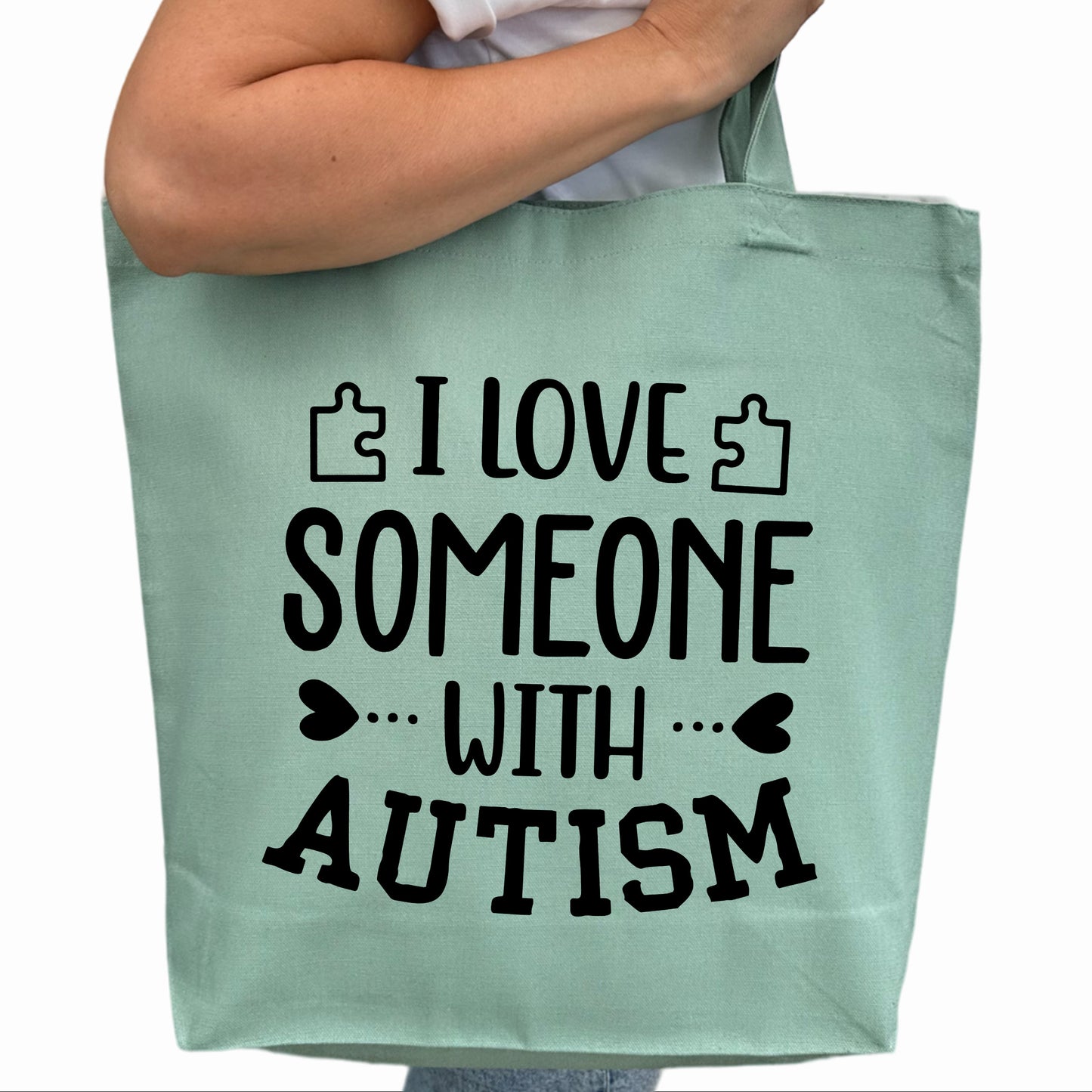 I Love Someone With Autism Tygpåse