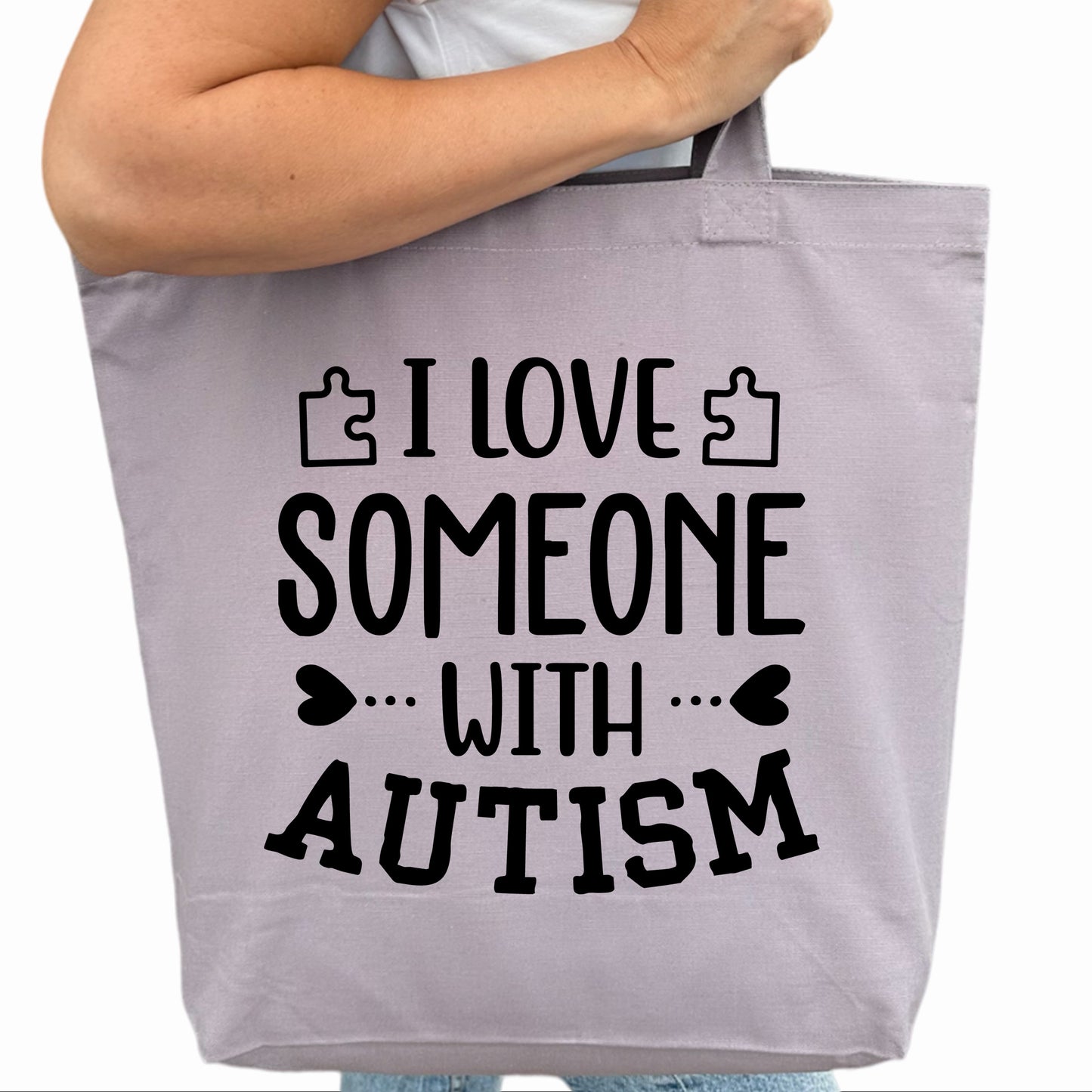 I Love Someone With Autism Tygpåse