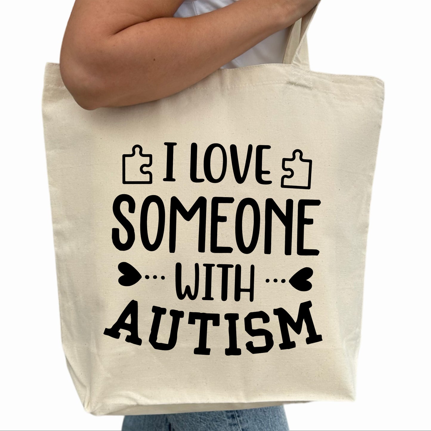 I Love Someone With Autism Tygpåse