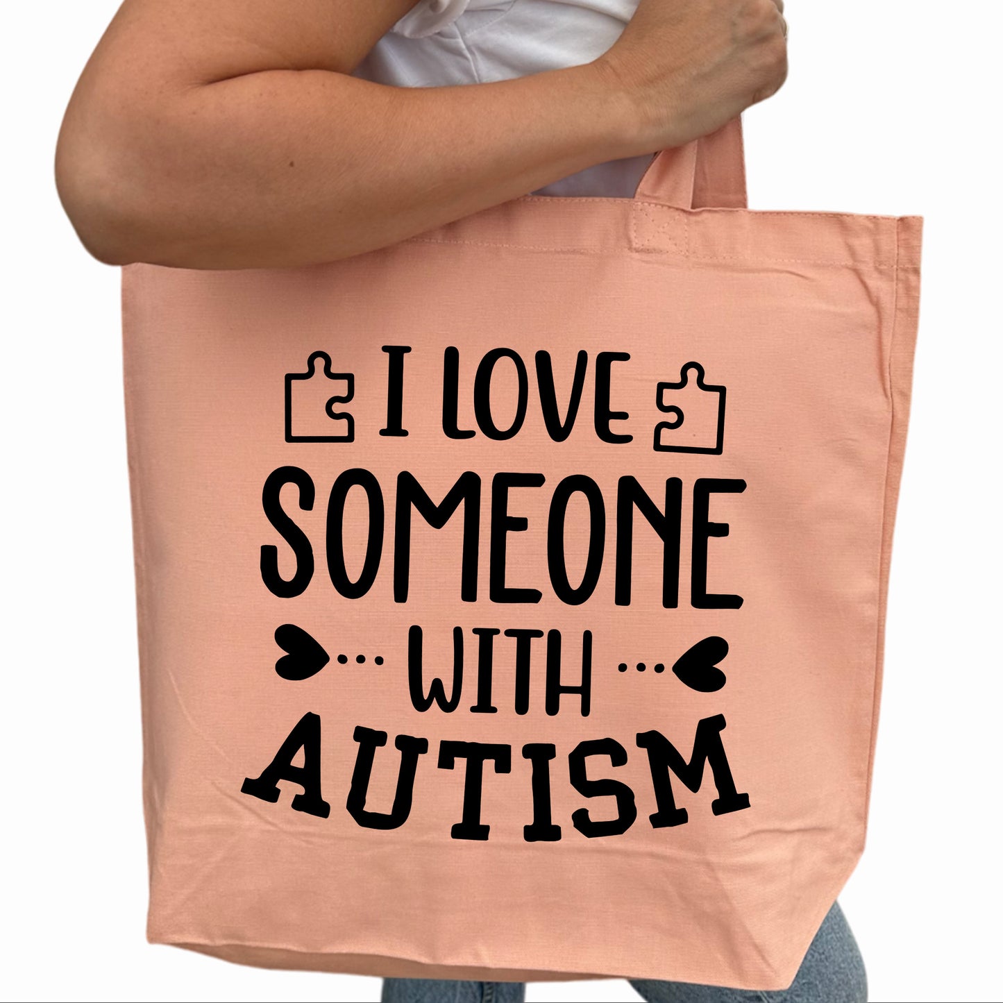 I Love Someone With Autism Tygpåse