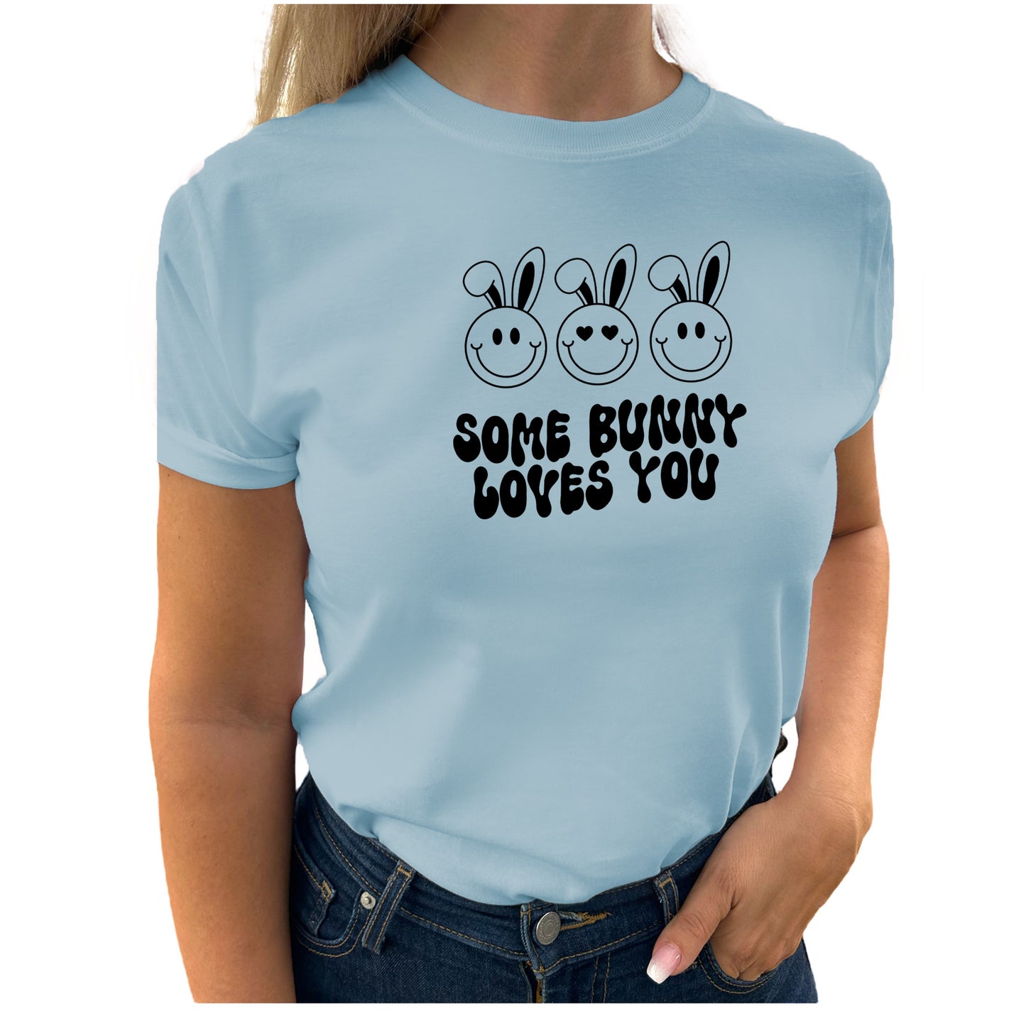 Some Bunny Loves You Påsk T-shirt