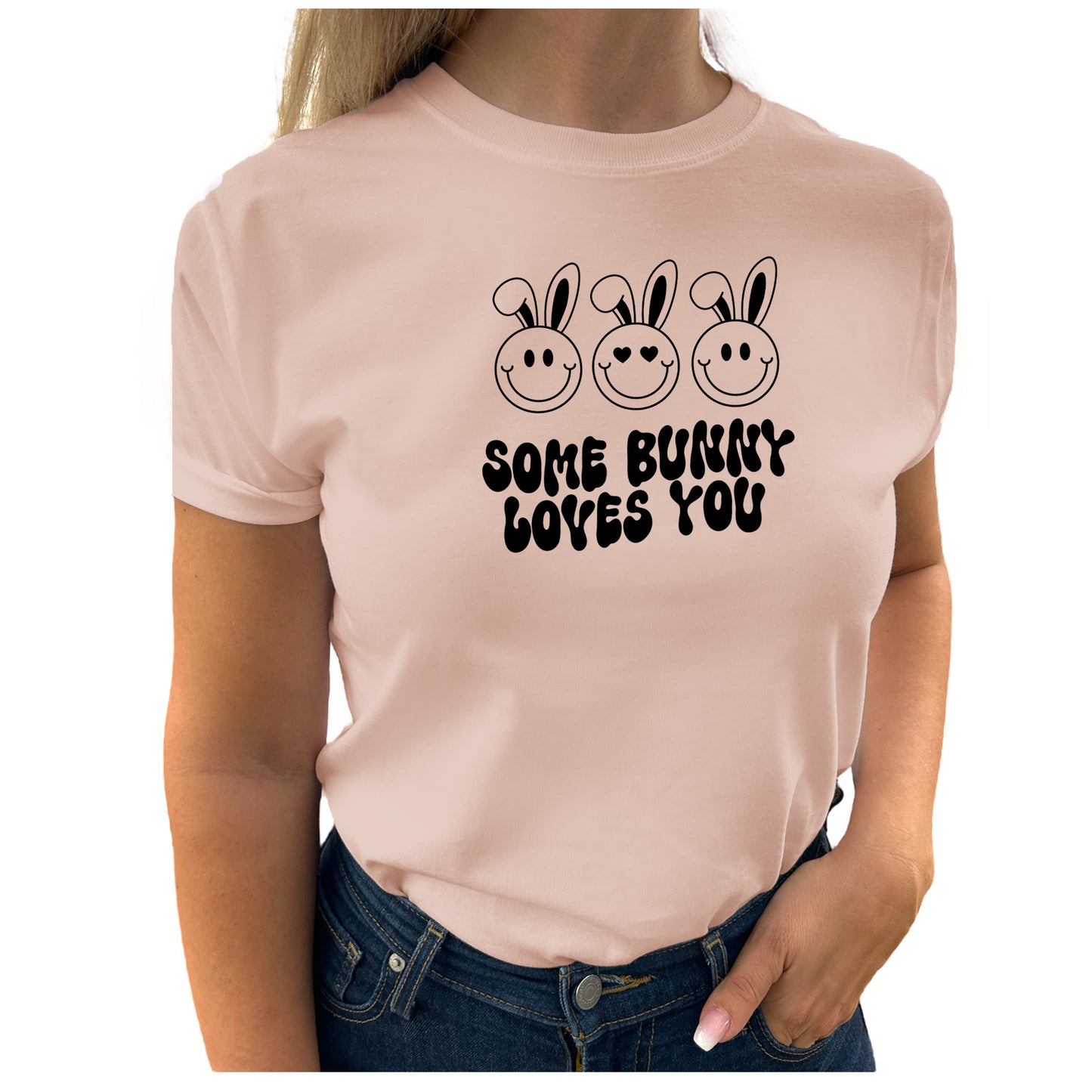 Some Bunny Loves You Påsk T-shirt