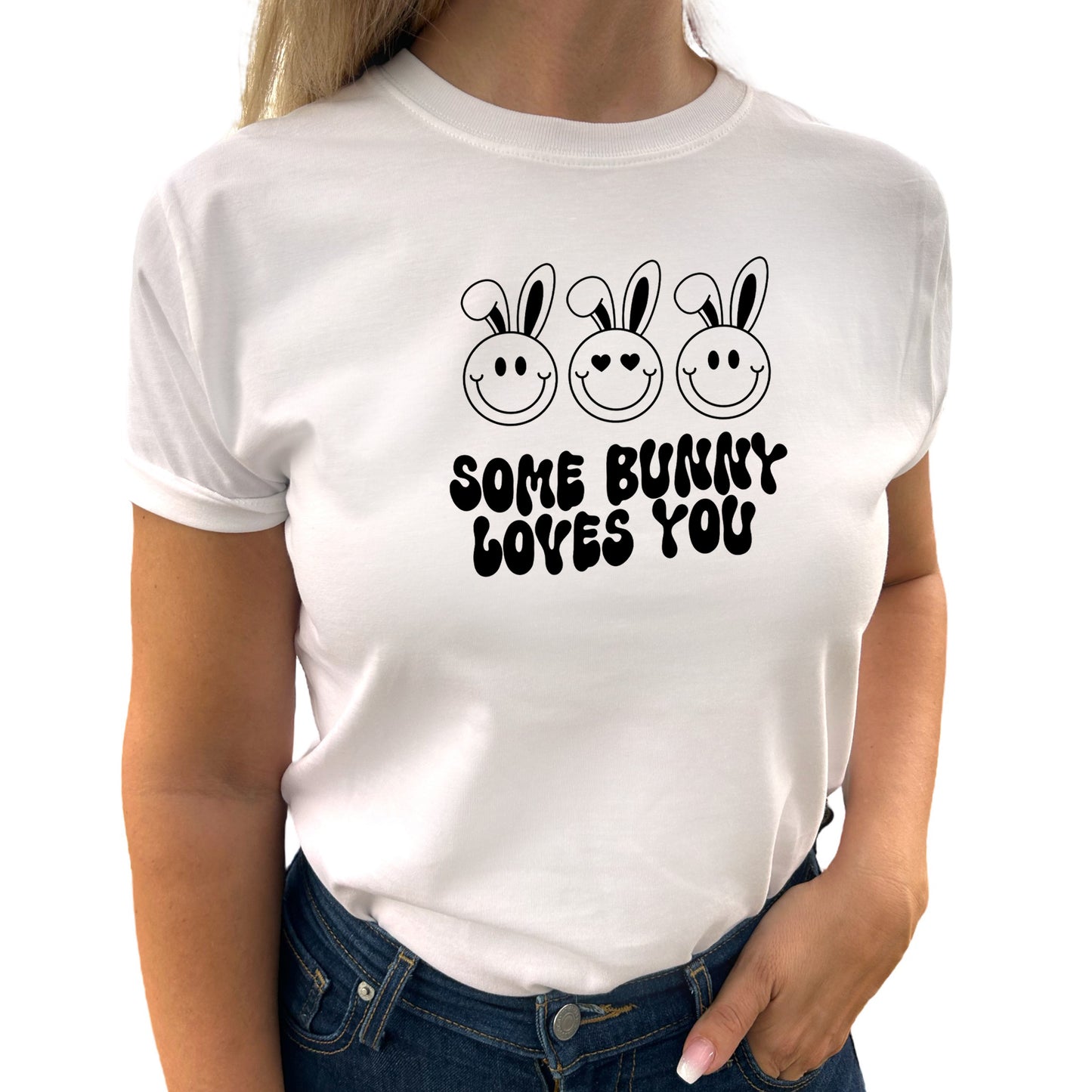 Some Bunny Loves You Påsk T-shirt