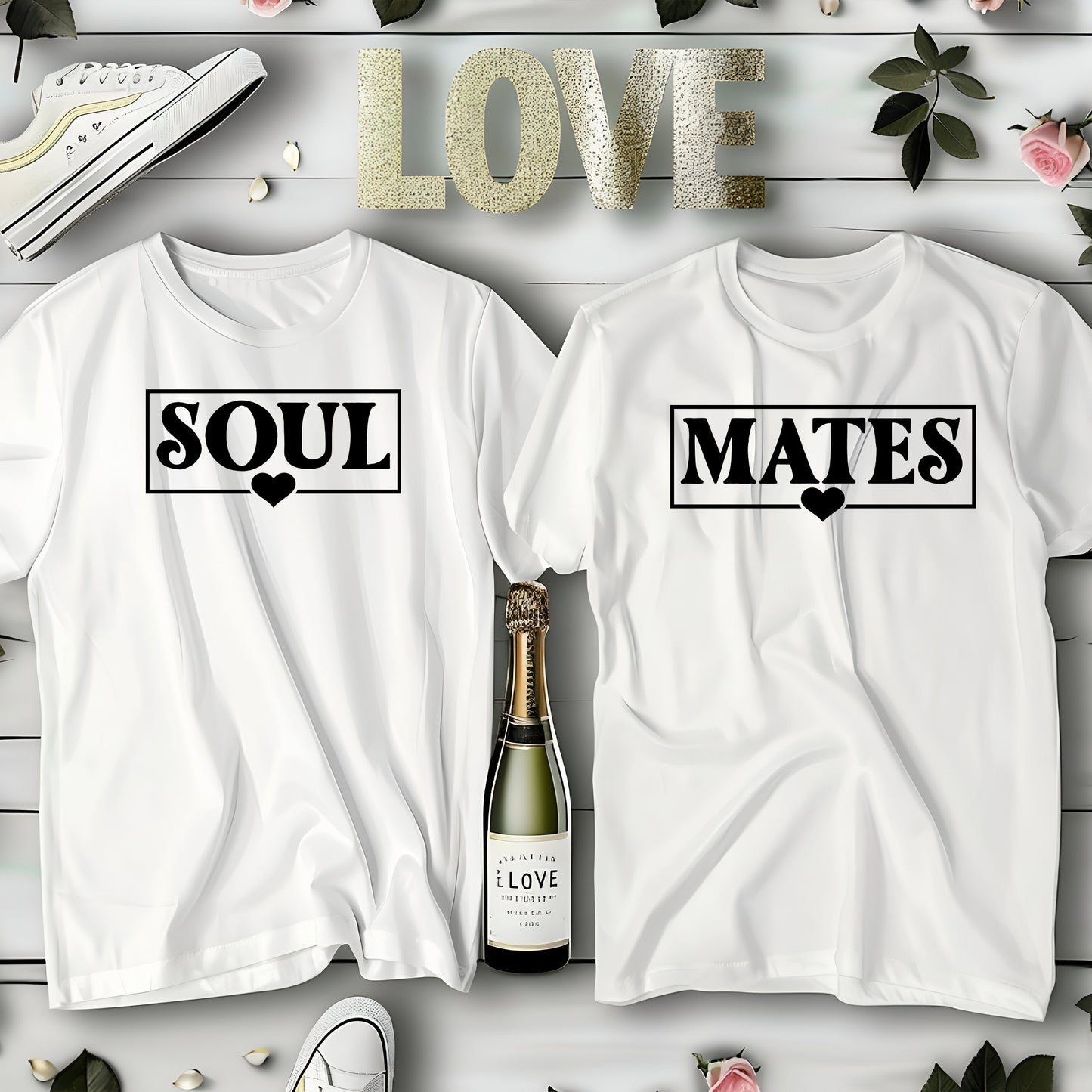 Soul Mates – T-shirts för Par