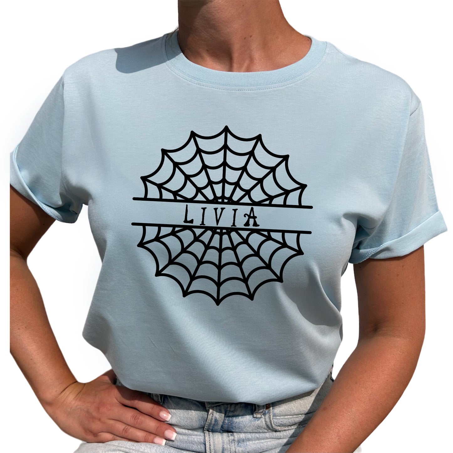 Spindelnät Namn Halloween T-shirt