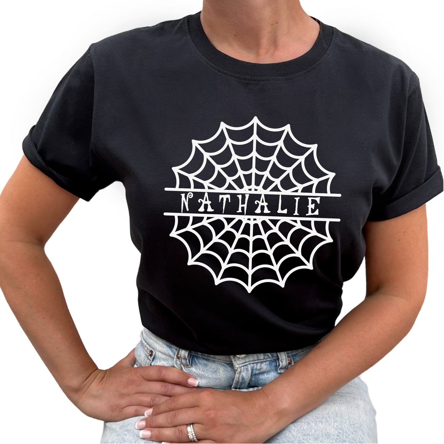 Spindelnät Namn Halloween T-shirt