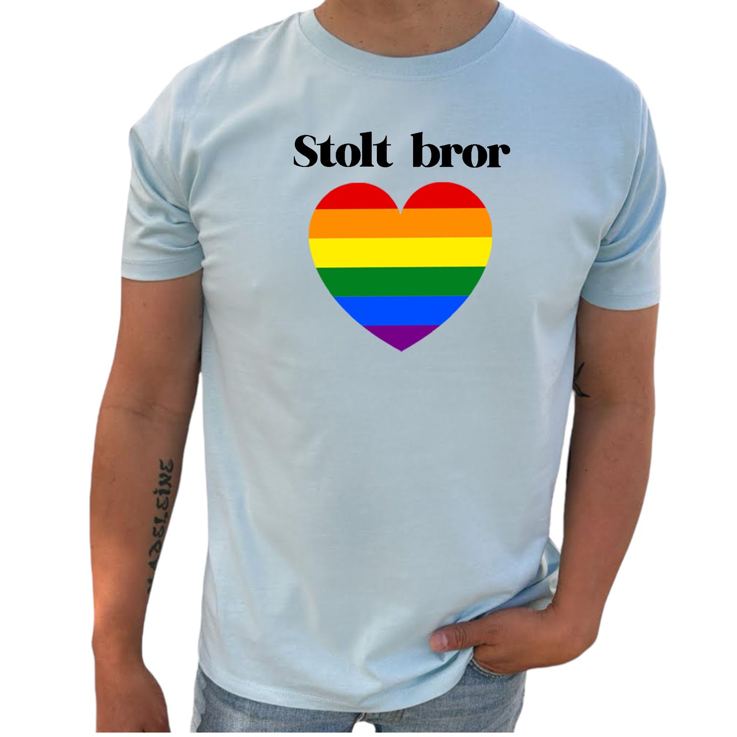 Stolt Bror Pride Hjärta T-Shirt