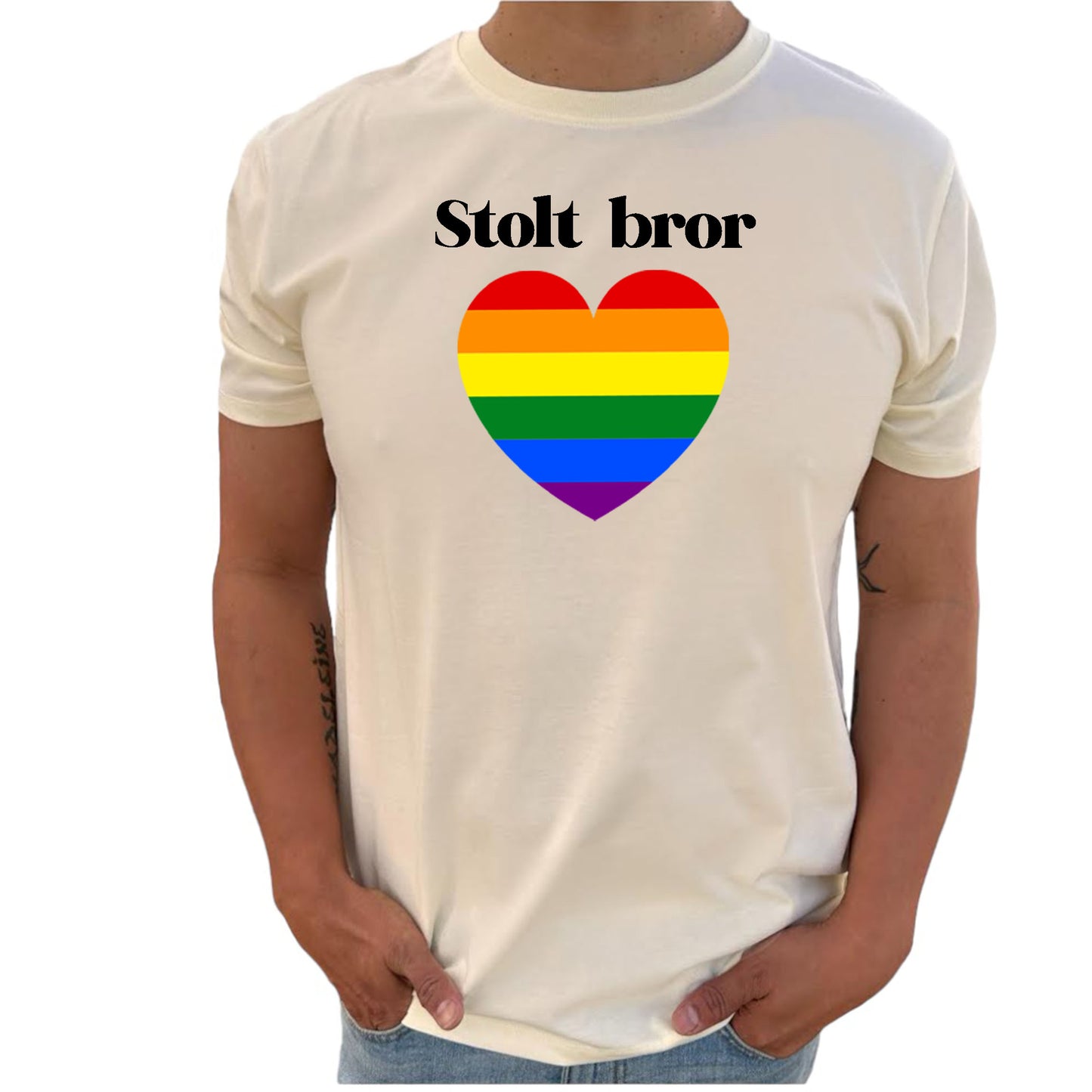 Stolt Bror Pride Hjärta T-Shirt