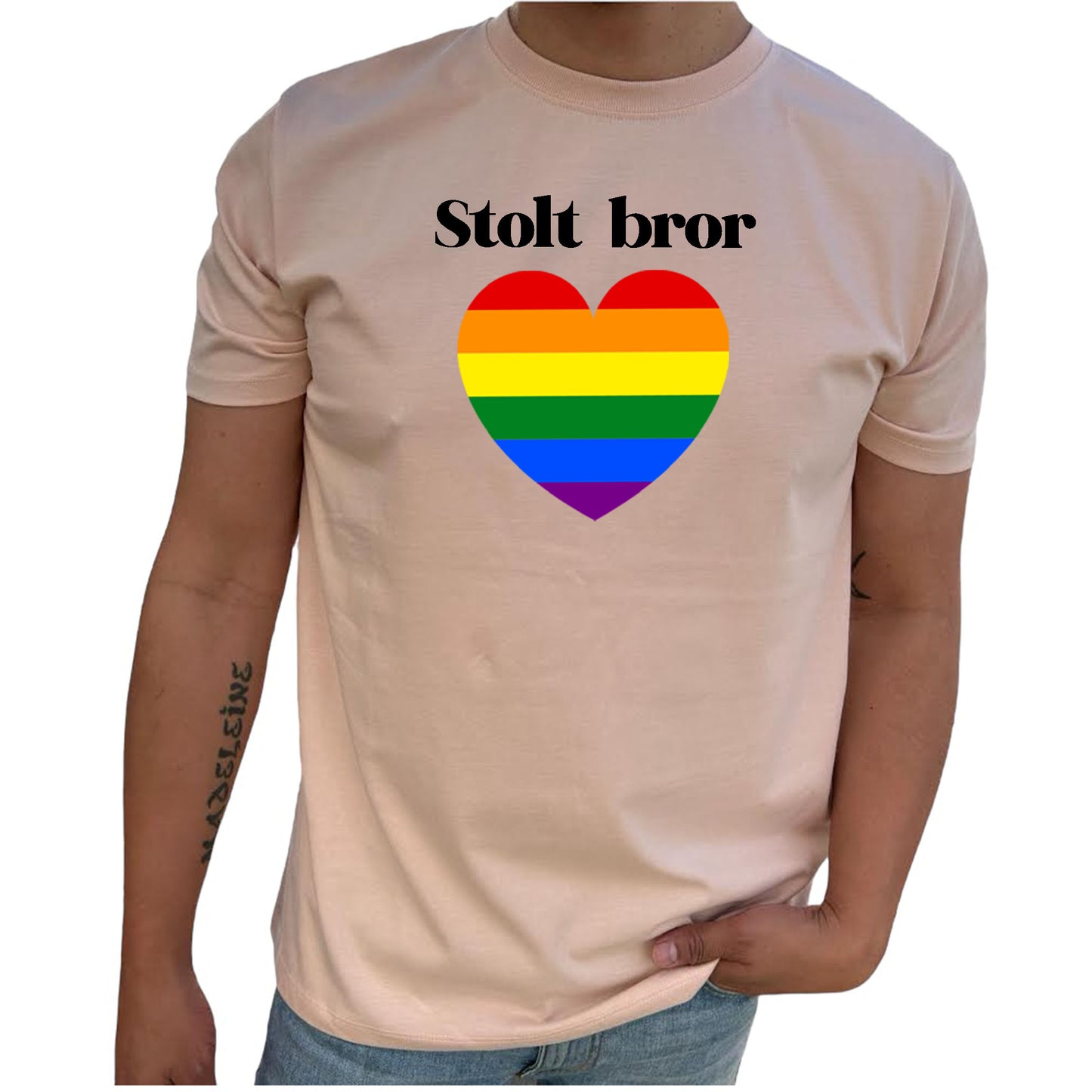 Stolt Bror Pride Hjärta T-Shirt