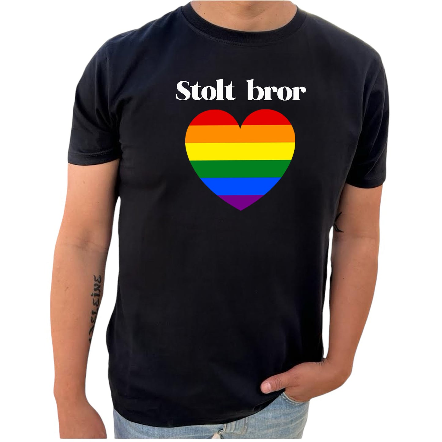 Stolt Bror Pride Hjärta T-Shirt