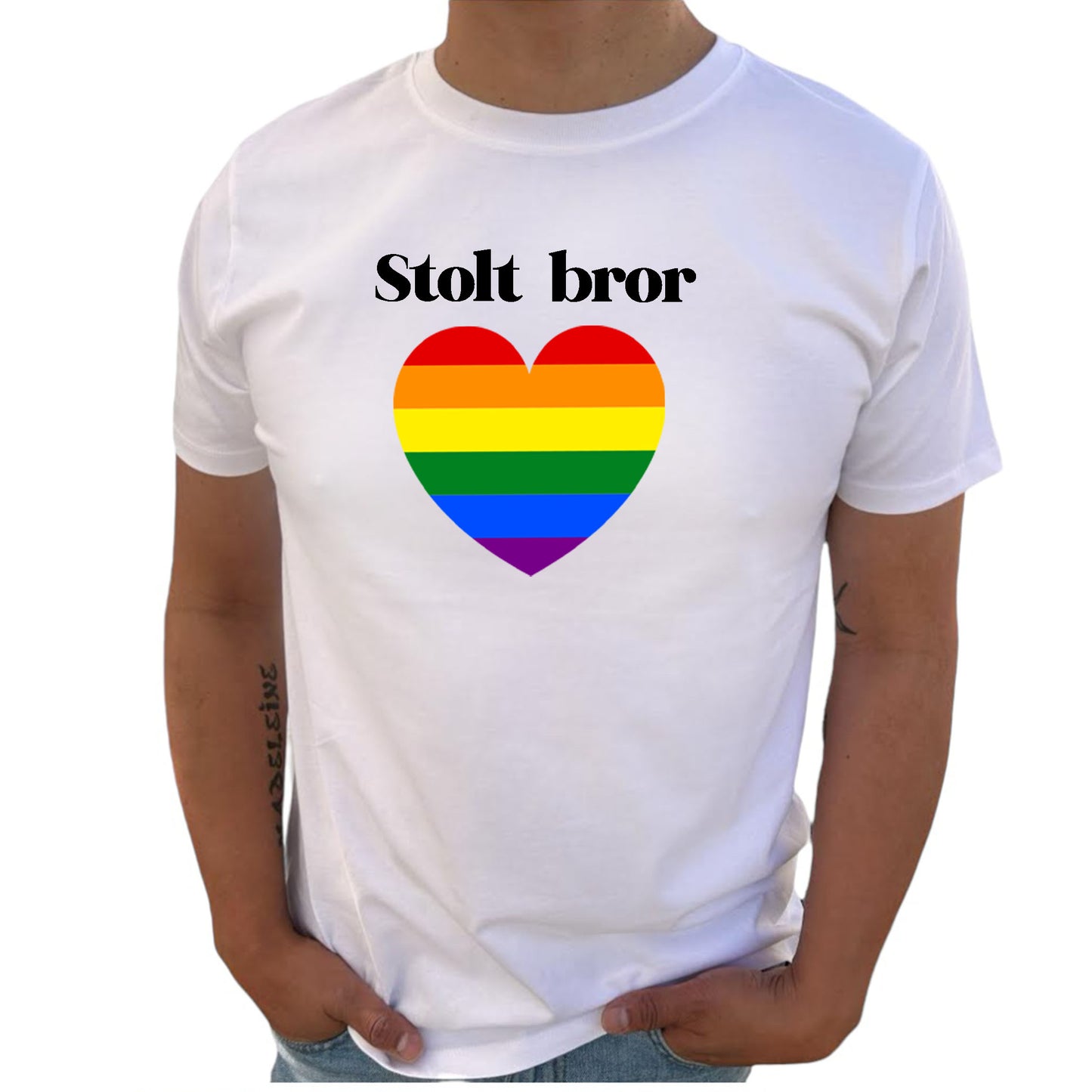 Stolt Bror Pride Hjärta T-Shirt