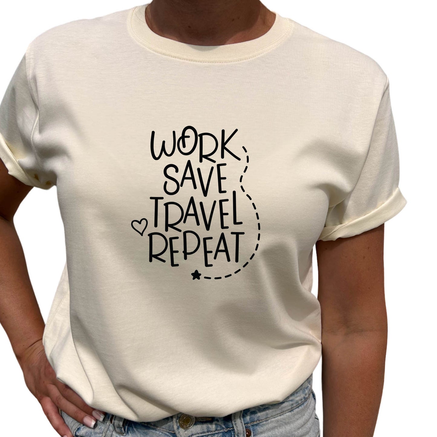 Work Save Travel Repeat T-shirt