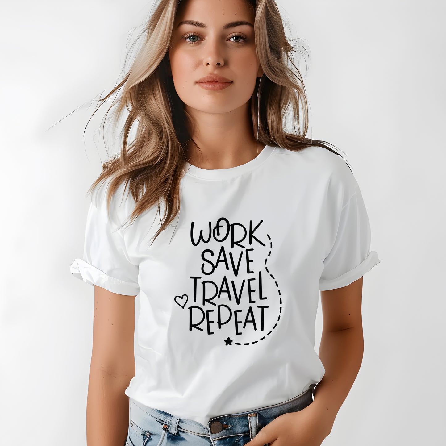 Work Save Travel Repeat T-shirt